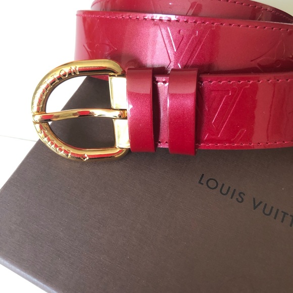 Louis Vuitton Monogram Vernis patent leather belt. Purchased in Palm Bch shop. - Picture 4 of 11